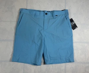 Pantaloncini Hurley Nike Dri Fit Uomo 38 Chino Hybrid Preppy Casual Elasticizzati Blu Nuovi con etichette - Foto 1 di 5