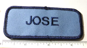 Jose Name Patch Mechaniker Garage Tankstelle Oldtimer Automobile - Bild 1 von 2