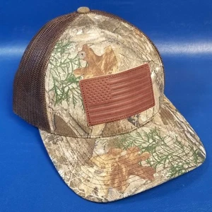 Camo US Flag Mesh Back Cap Baseball Hat US Flag Mesh Back Outdoor - Picture 1 of 9