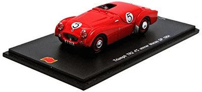 1:43 Spark Triumph Tr2 #5 Winner Macau Gp 1954 E.Carvalho Red SA060 Model - Image 1 of 2