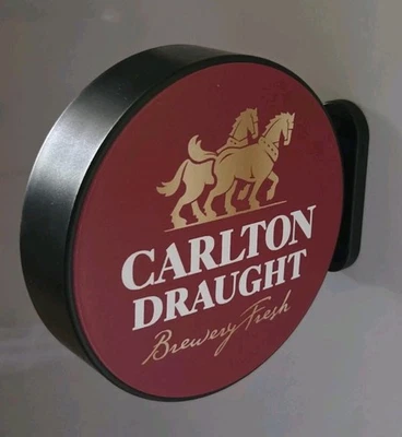 🔶️CARLTON DRAUGHT BEER MAGNETIC MINI PUB ADVERTISING LIGHT CUB AFL DRY BITTER  - image 1 of 4