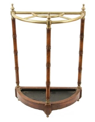 Antiguo Paraguas Demi Lune Estilo Georgiano Inglés Stan Foto 1 de 4