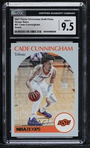 2021 Chronicles Draft Picks Hoops Retro Green Cade Cunningham CGC 9.5 Rookie RC - Picture 1 of 3