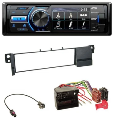 JVC Bluetooth MP3 USB DAB Autoradio für BMW 3er E46 (Quadlock) - Bild 1 von 4