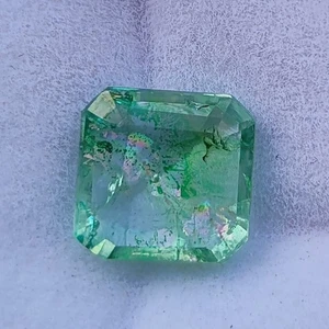 Natürlicher 6,80 ct Quadratschliff Kolumbianisch Zertifiziert Grün Smaragd Lose Edelstein - Bild 1 von 3
