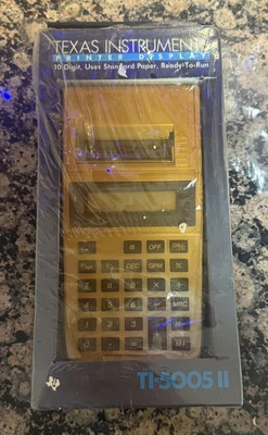 Vintage! NOS! 1988 Texus Instruments TI-5005 II Printer Calculator - Image 1 of 2