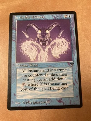 MTG Leg In The Eye Of Chaos English Legends Old School Edh Commander Version - Image 1 of 4