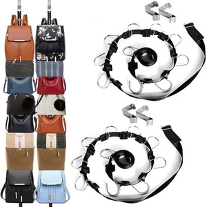 Bag-Organizer-Holder Purse Hanger - 20 Hooks for Closet and Door 2Pcs (Rack f... - Picture 1 of 9