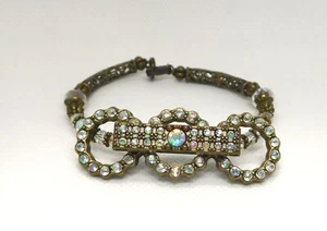 Vintage/Antique style, Hand crafted,Filagree, memory wire, fold over clasp. - Picture 1 of 6