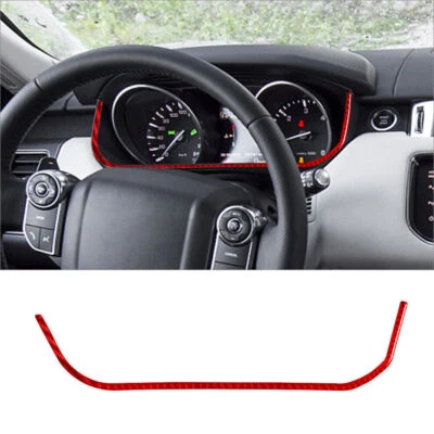 Para Land Rover Range Rover Rojo Fibra de Carbono Coche Velocímetro Tira Envolvente Borde Foto 1 de 4
