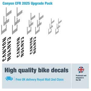 CANYON CFR 2025 upgrade decals with free bike protection (27 pack) free delivery - Picture 1 of 4