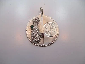 VINTAGE PREOWNED STERLING SILVER VIRGIN ISLANDS CHARM - Picture 1 of 2