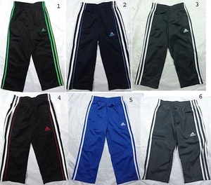 NEW Adidas Boy Black/Blue/Navy Striped Pants-Size 2T,4,5-Orig $30-32 - Picture 1 of 7