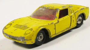 MATCHBOX 33 LAMBORGHINI MIURA CHROME WHEELS LESNEY 1-75 SUPERFAST ENGLAND - Picture 1 of 4