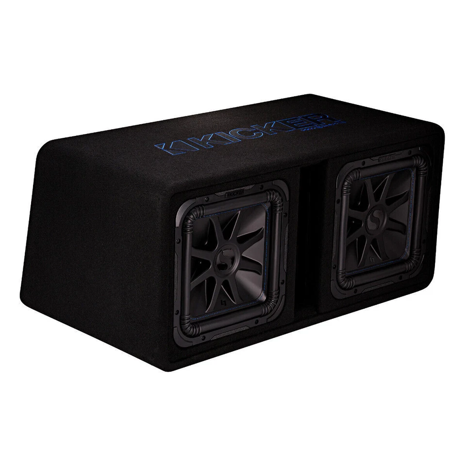 KICKER 44DL7S122 12 inch 3000W Dual Loaded Subwoofer Enclosure