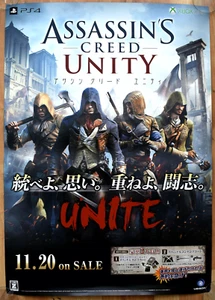 Assassin's Creed Unity RARE PS4 XBOX ONE 51.5cm x 73cm Japanese Promo Poster #2 - Picture 1 of 1