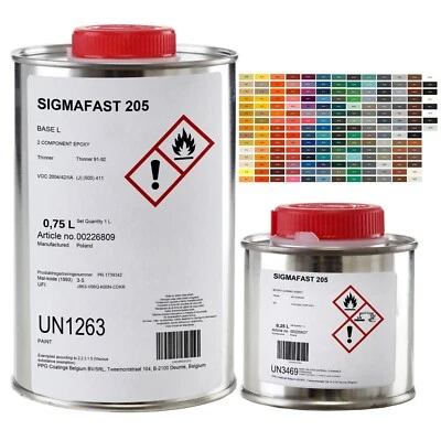 PPG SIGMA COATINGS Farbe Boden Beton Betonboden Garagen Kellerboden Bodenbeschichtung Harz 1L