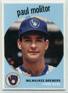 Revista de tarjetas de béisbol 1989 '59 Topps #23 Paul Molitor Milwaukee Brewers - Imagen 1 de 2