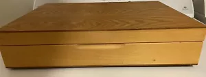 Caja de almacenamiento de cubiertos de madera - Imagen 1 de 4