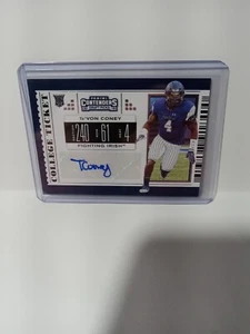 2019 Contenders Draft Picks Te'Von Coney College Ticket Rookie Auto RC #181 - Picture 1 of 2