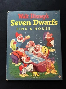 Vintage Walt Disney's Seven Dwarfs Find A House 1952 See Saw Books - Picture 1 of 11