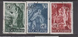 Yugoslavia - United Nations Commemoration Issue (Set Used) 1953 (CV $12) - Picture 1 of 1