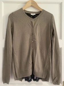 DEA KUDIBAL - Women’s 100% Pure Cashmere Lace Panel Cardigan Size Small - Picture 1 of 12