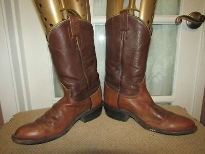 Botas vaqueras vintage Tony Lama de cuero marrón para mujer talla 7 B Foto 1 de 4