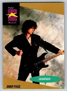 1991 Pro Set SuperStars MusiCards Jimmy Page LEGENDS Card #17 - Picture 1 of 2