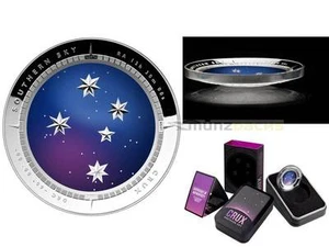 $5 Southern Sky Crux Cross Australia Domed Curved 1 oz Silver 2012 Proof  - Picture 1 of 1