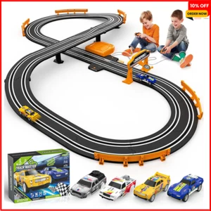 Slot Car Race Track Set Electric Powered Race Track Dual Racing Car Track Set - Picture 1 of 24