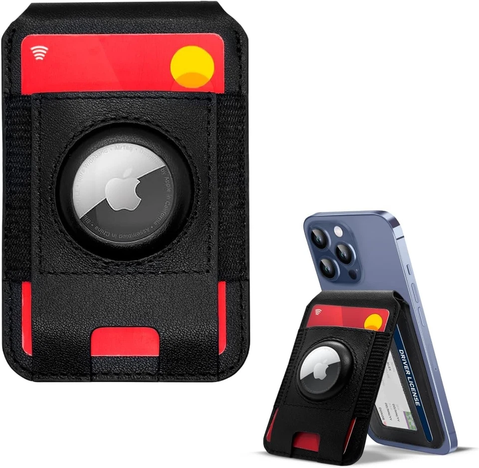 Portatarjetas magnético con soporte para billetera para iPhone 16 15 14 13 Foto 1 de 4