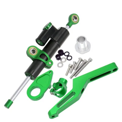 For Ninja ZX636 ZX6R 2009-2024 Steering Damper Stabilizer Bracket Mounting Kit — 第 1/4 张图片