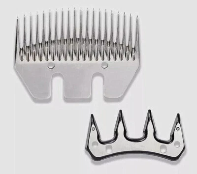 XINHONGYA783 Set Sheep Shears Blades 20 Tooth Comb Sheep Clippers Straight Replacement Blades
