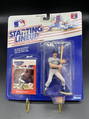 1988 Kenner Starting Lineup SLU DON MATTINGLY Figure & Card Unopened Lot3001 Cover