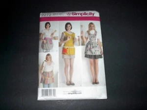 Simplicity Pattern 2272 Misses' Retro volle & halbe Schürzen in vier Stilen S ~ L unc - Bild 1 von 3