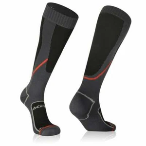 CHAUSSETTES LONGUES IMPERMÉABLES ACERBIS PAS DE MOTOCROSS NOIR HUMIDE MX ENDURO TRAILS NEUF ADULTE - Photo 1/1