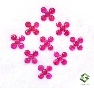 1.75 mm Natural Ruby Round Cut Lot 30 Pcs 0.87 CTS Calibrated Loose Gemstones - Imagen 1 de 7