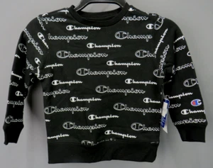 Champion Little Boys All Over Print Shadow Script Crew Tee Size 5 # 4C 558 NEW - Picture 1 of 3