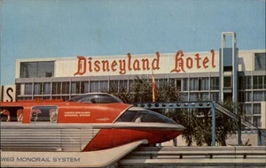 Disneyland Hotel Monorail and Tower Building California c1970 CA Vintage - Picture 1 of 2