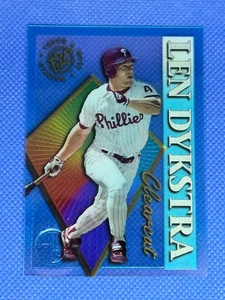 1995 Topps Stadium Club LEN LENNY DYKSTRA Clear cut NUR MITGLIEDER Karte PHILLIES - Bild 1 von 4