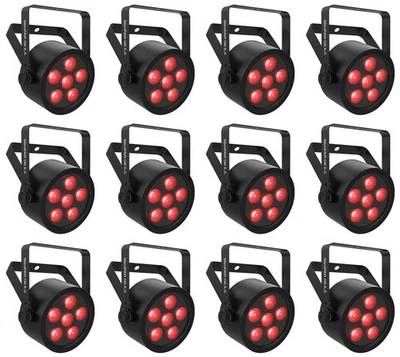12) Chauvet DJ SlimPAR Q12 ILS RGBA D-Fi USB DMX Par Can Party/Stage Wash Lights - Image 1 of 4