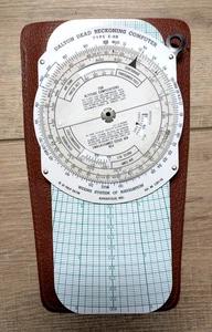 Vintage Aerial Dead Reckoning Computer E-6B US Army Air Corp Whiz Wheel Dalton - Bild 1 von 4