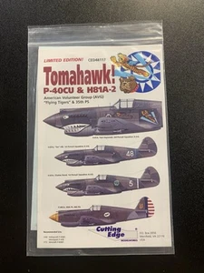 1/48 Cutting Edge #48117 Tomahawk P-40CU & H81A-2 KH - Picture 1 of 2