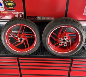 ♻️ DUCATI 959 PANIGALE 2016-2020 - FRONT AND REAR WHEEL / RIMS ♻️ Powder coated - Picture 1 of 23
