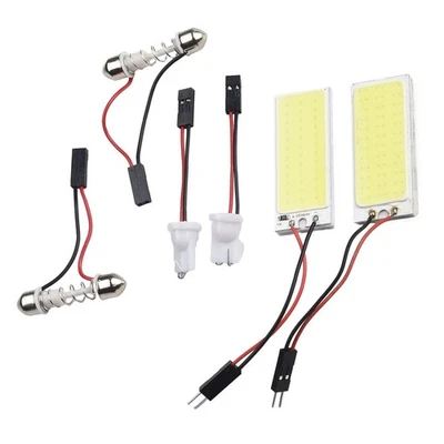 2pcs 12V Xenon HID White 36-COB LED Dome Map Light Bulbs Car Interior Panel Lamp - Image 1 of 4