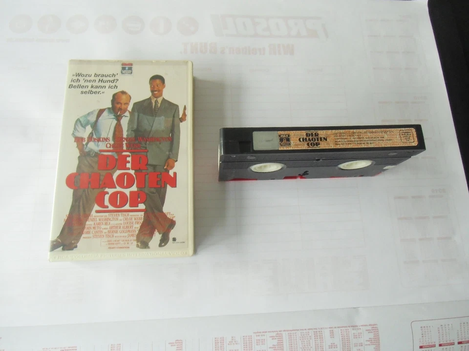 VHS Rarität, Der Chaotencop, Denzel Washington, RCA Erstauflage,grosse Box - Bild 1 von 1