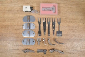 Interesting LOT of Sewing Machine Attachment Parts Singer Brand & More - Picture 1 of 14