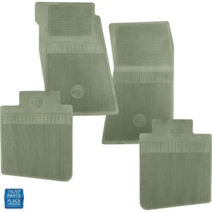1967 Camaro Nova Chevy II Corvair Ivy Gold Bow Tie Rubber Floor Mat 4 Piece Set - Picture 1 of 1