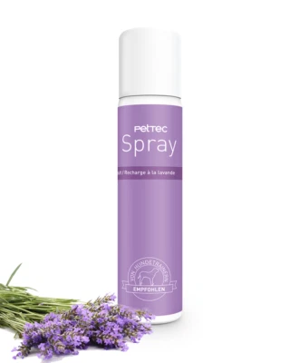 PetTec Nachfüllspray für Hundetrainer Antibell - 1er/ 3er-Pack Lavendel-Spray